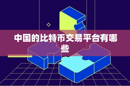 中国的比特币交易平台有哪些