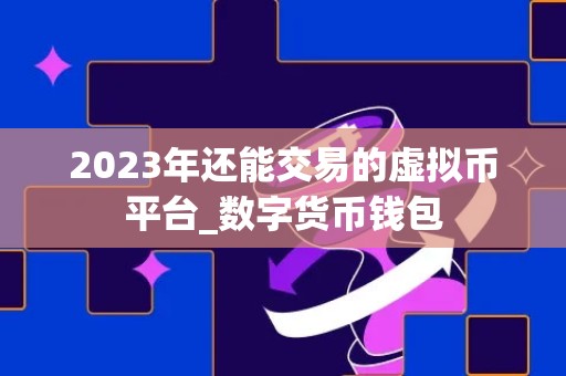 2023年还能交易的虚拟币平台_数字货币钱包