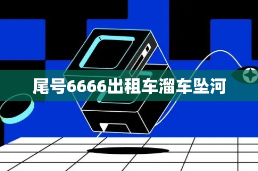 尾号6666出租车溜车坠河