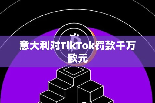 意大利对TikTok罚款千万欧元