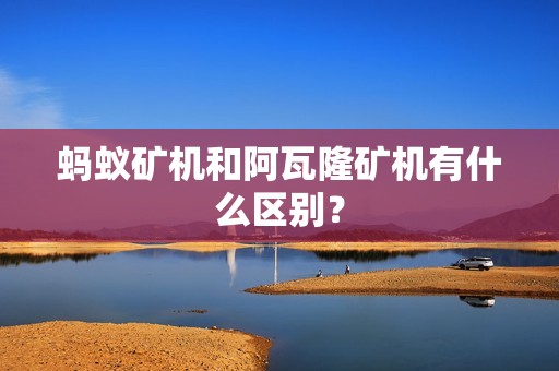 蚂蚁矿机和阿瓦隆矿机有什么区别？