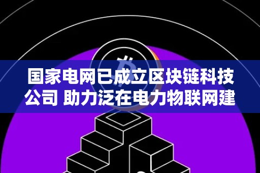 国家电网已成立区块链科技公司 助力泛在电力物联网建设