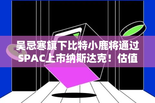 吴忌寒旗下比特小鹿将通过SPAC上市纳斯达克！估值11.8亿美元