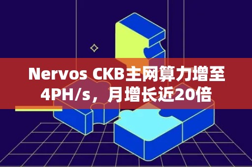 Nervos CKB主网算力增至4PH/s，月增长近20倍