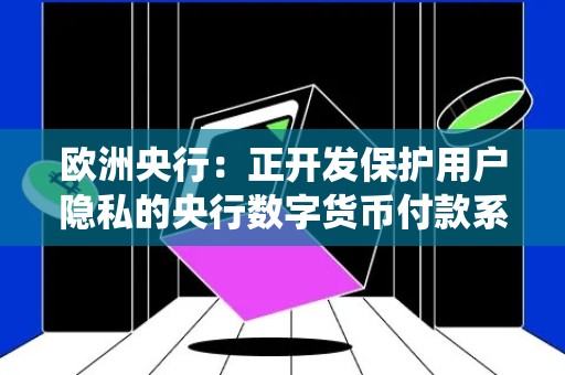 欧洲央行：正开发保护用户隐私的央行数字货币付款系统