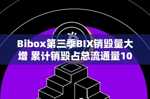 Bibox第三季BIX销毁量大增 累计销毁占总流通量10%